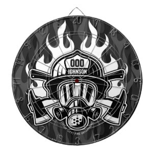 Cible De Fléchettes Pompier Secouru sur mesure Station du service d'in