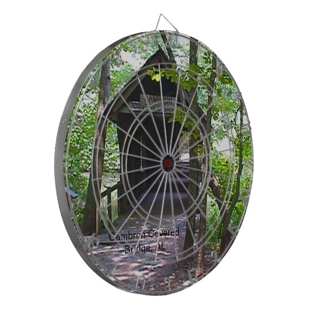 Cible De Fléchettes Pont couvert de Cambron, Comté de Madison, Alabama (Devant gauche)