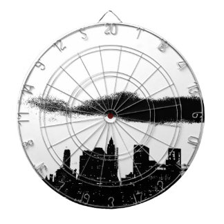 Cible De Fléchettes Pop Art Black White New York City