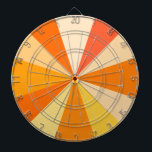 Cible De Fléchettes Pop Art Modern 60s Funky Geometry Rays in Orange<br><div class="desc">Ce design pop art branché,  d'inspiration rétro des années 60,  a des rayons orange/sunbursts lumineux et psychédéliques tournés dans un motif géométrique. Ce design branché,  minimaliste et ultra-moderne comporte douze rayons dans des tons orangés variés. C'est super,  bébé.</div>
