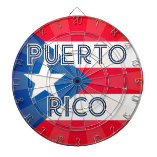 Cible De Fléchettes PORTO RICO Modèle de texte de conception de drapea