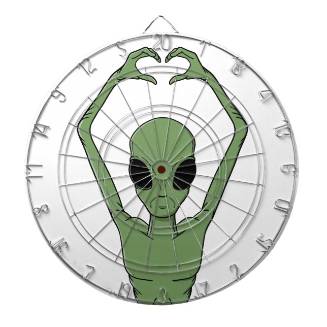 Cible De Fléchettes Pose du cœur extraterrestre (Devant)