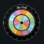 Cible De Fléchettes Positivité sur la roue arc-en-ciel personnalisée L<br><div class="desc">Positivité sur la roue arc-en-ciel personnalisée LGBT couleurs pastel</div>
