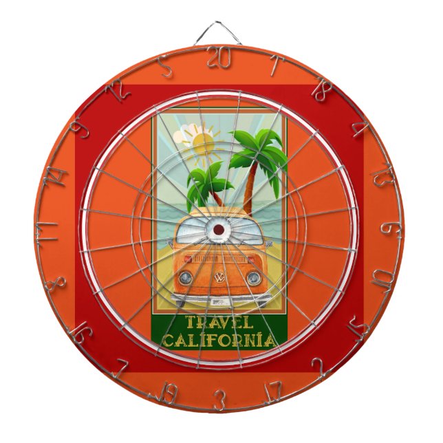 Cible De Fléchettes Poster : Travel California (Devant)