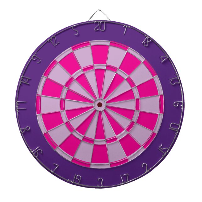 Cible de flechettes : Pourpre mauve-clair, rose, (Devant)