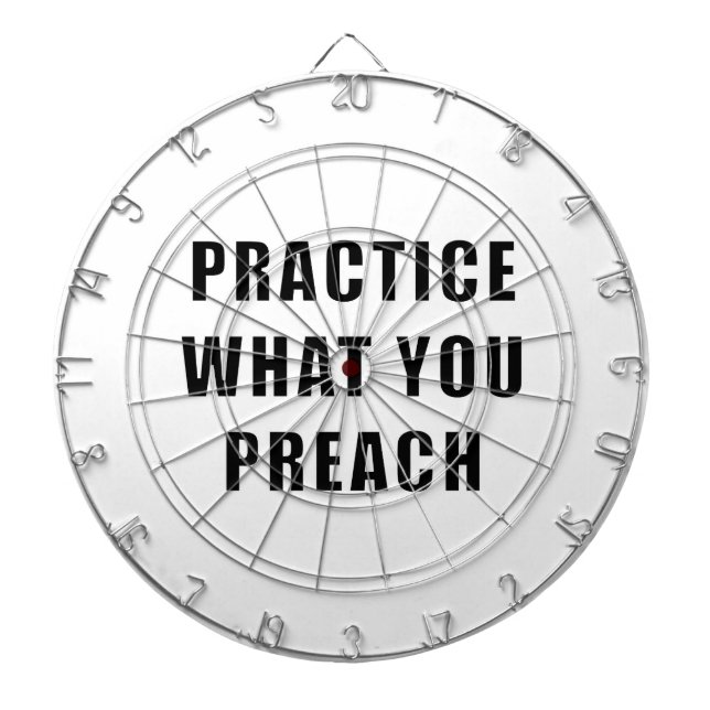 Cible De Fléchettes Pratiquez ce que vous prêchez (Devant)