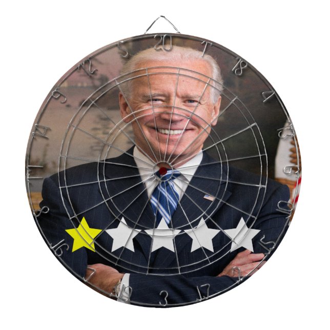 Cible De Fléchettes Président Joe Biden Approbation (Devant)