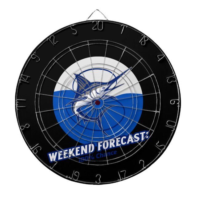 Cible De Fléchettes Prévisions de week-end  100% de chances  (Devant)