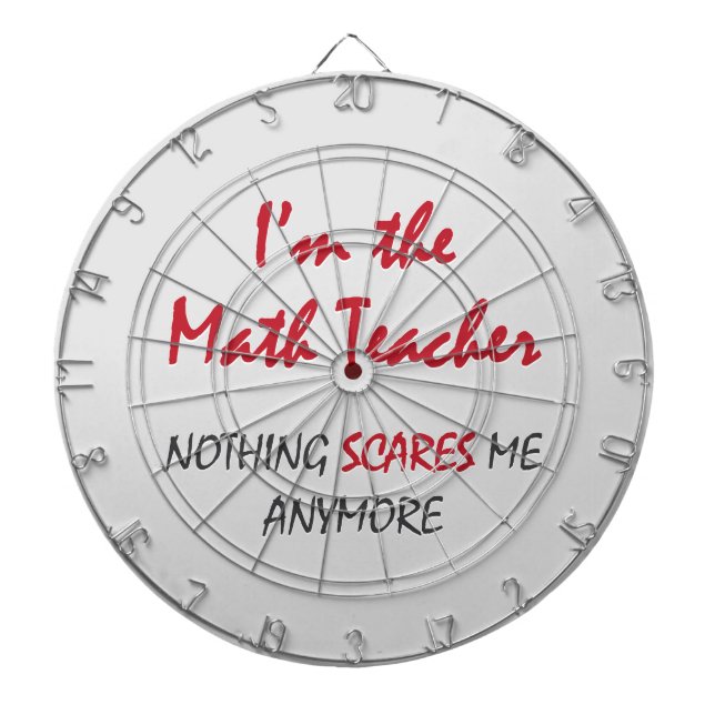 Cible De Fléchettes Professeur de maths (Devant)