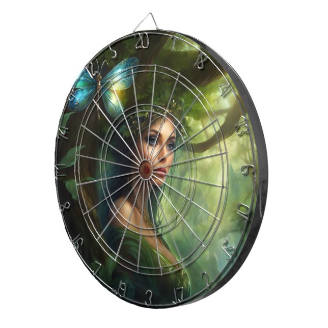 Cible De Fléchettes Profil de la Dame Mystérieuse (Devant droit)