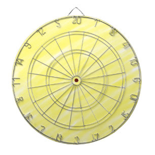 Cible De Fléchettes publicité jaune pastel personnalisée couleur unie 
