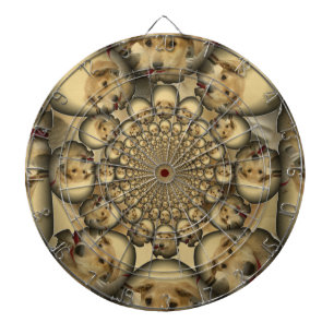 Cible De Fléchettes Puppy Kaleidoscope Art Print