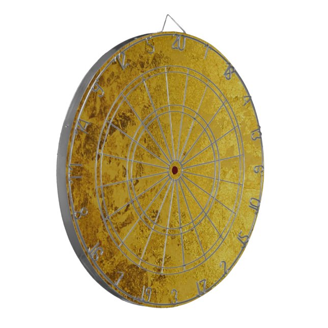 Cible De Fléchettes PURE OR motif / feuille d'or (Devant gauche)