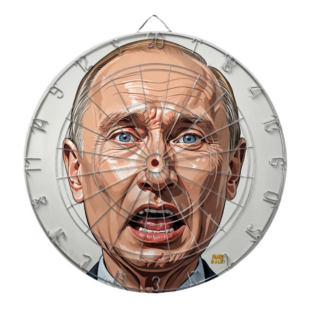 Cible De Fléchettes Putin Dartboard – Take Your Best Shot! (Devant)