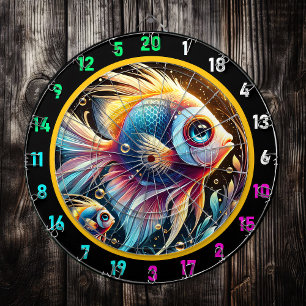Cible De Fléchettes Radiant Marine Life Dartboard Fun