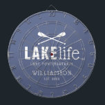 Cible De Fléchettes Rames Personnalisées Lake Life<br><div class="desc">Contactez-moi si vous avez besoin d'aide ou si vous avez des demandes spéciales.</div>