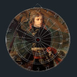 Cible De Fléchettes Rassemblement de Napoléon Bonaparte à la bataille<br><div class="desc">La fumée acridienne de la bataille piqua les yeux de Gros alors qu'il s'accroupissait au milieu du chaos. Le tonnerre des canons et le crachement des mousquets ont rempli l'air. Les Français avaient été repoussés une fois de plus, leur tentative de s'emparer du pont d'un échec sanglant. Pourtant, là, émergeant...</div>