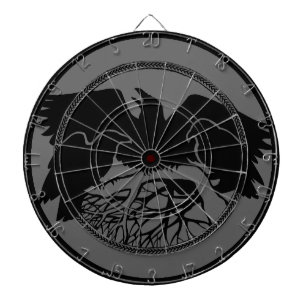 Cible De Fléchettes Raven Dartboard Cool Tribal Raven Art Dartboard