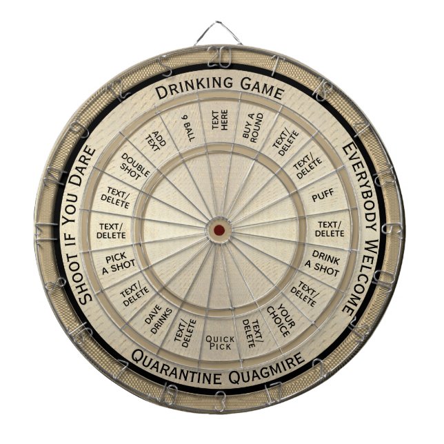 Cible De Fléchettes Réglementation du quagmire de quarantaine du jeu d (Devant)