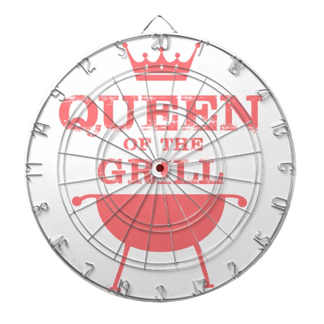 Cible De Fléchettes Reine Du Grill, Rose (Devant)