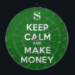 Cible De Fléchettes Restez calme et gagnez de l'argent<br><div class="desc">Conserver le calme et gagner de l'argent - argent vert,  dollar signe,  riche, </div>