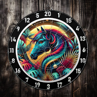 Cible De Fléchettes Retraite tropicale Neon Stallion