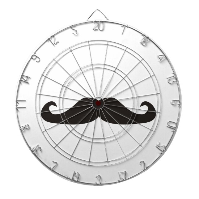 Cible De Fléchettes Rétro panneau de dard de moustaches de gentelman (Devant)
