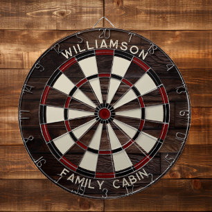 Cible De Fléchettes Retrouvailles familiales rustiques