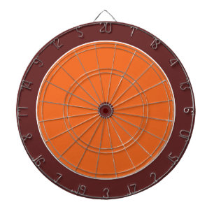 Cible De Fléchettes Réunion amusante de l'équipe orange marron