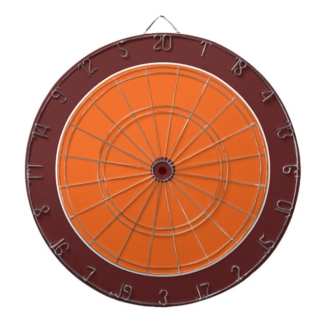 Cible De Fléchettes Réunion amusante de l'équipe orange marron (Devant)