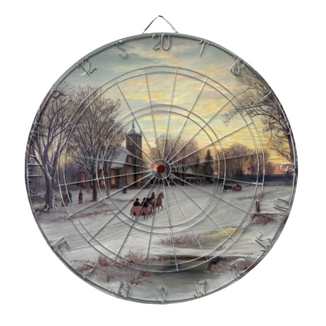 Cible De Fléchettes Réveillon de Noël (Devant)