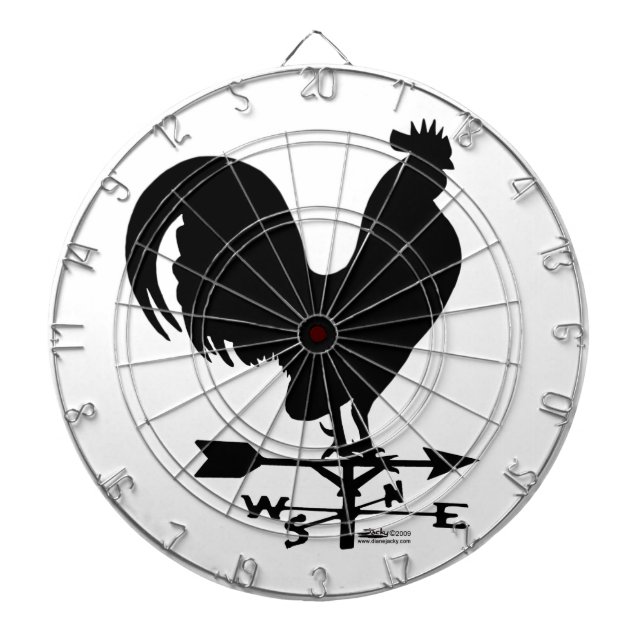 Cible De Fléchettes Rooster de Weathervane (Devant)