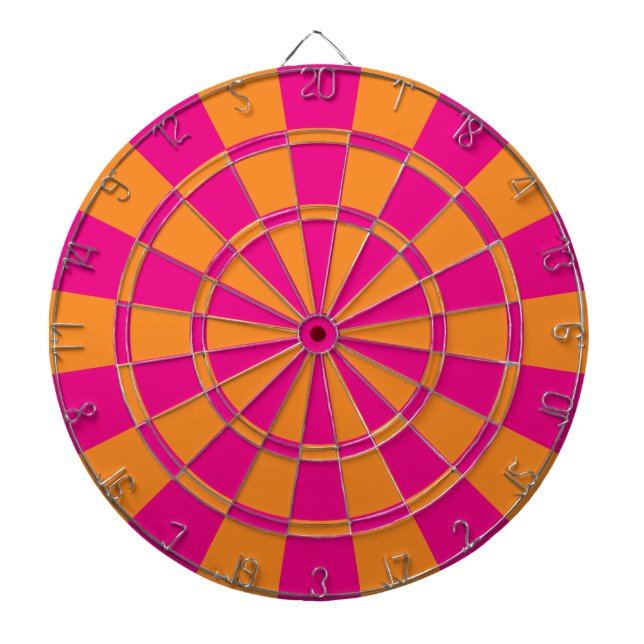 Cible De Fléchettes Rose Chaud Et Orange (Devant)