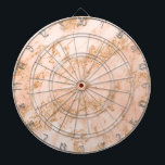 Cible De Fléchettes Rose en marbre parties scintillant d'or abstrait<br><div class="desc">parties scintillant Rose or marbre abstrait dart board.</div>