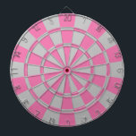 Cible De Fléchettes Rose et gris<br><div class="desc">Cible de flechettes rose et grise</div>