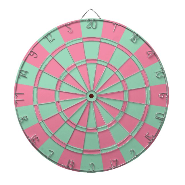 Cible De Fléchettes Rose Et Mint (Devant)
