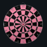 Cible De Fléchettes Rose et noir<br><div class="desc">Cible de flechettes rose et noire</div>