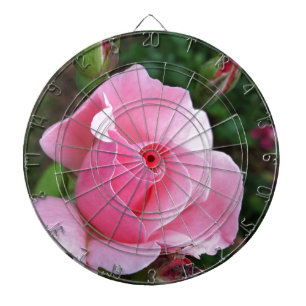 Cible De Fléchettes rose rose en fleurs