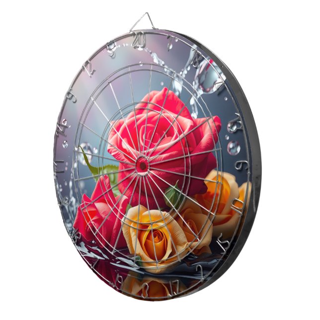 Cible De Fléchettes Roses pour l'Élégant   (Devant droit)