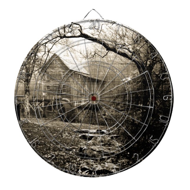 Cible De Fléchettes Roue vintage (Devant)