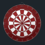 Cible De Fléchettes Rouge et blanc<br><div class="desc">Tableau de fléchettes rouge et blanc.</div>