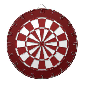 Cible De Fléchettes Rouge et blanc