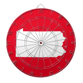 Cible De Fléchettes Rouge et Blanc Pennsylvanie