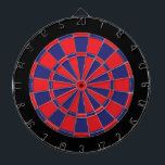 Cible de flechettes : Rouge, Marine Et Noir<br><div class="desc">Jeu De Cible de flechettes De Couleur Rouge,  Marine Et Noire,  Dont 6 Fosses En Laiton</div>