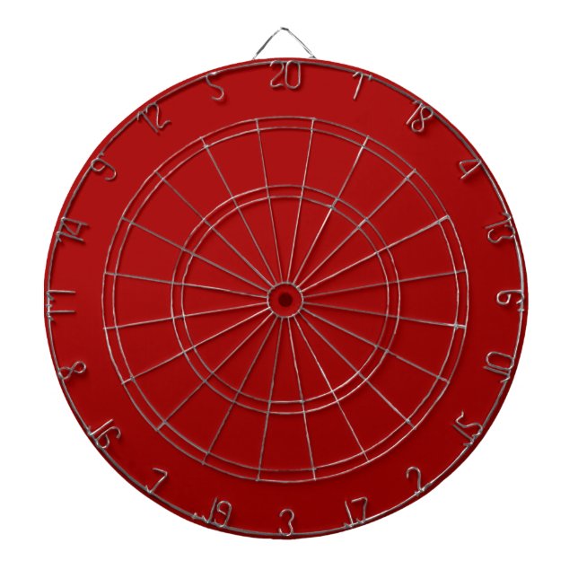 Cible De Fléchettes Rouge Pomme Bonbon Foncé Uni (Devant)