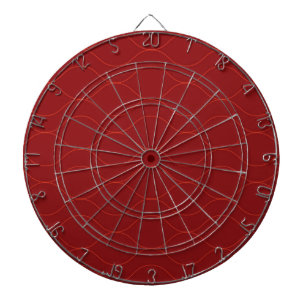 Cible De Fléchettes Rouge, simple, élégant, cool vague abstraction art