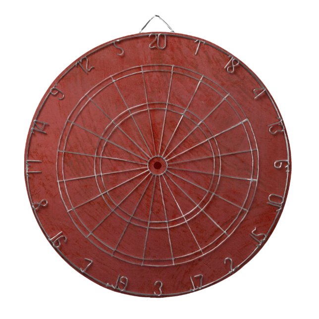 Cible De Fléchettes Rouge Uni (Devant)