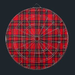 Cible De Fléchettes Royal Stewart tartan rouge noir plaid<br><div class="desc">Royal Stewart clan tartan rouge noir plaid</div>