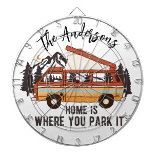 Cible De Fléchettes RV Camping Tent Trailer Home est l'endroit où vous