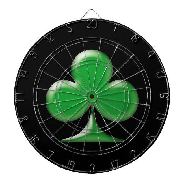 Cible De Fléchettes Saint Patrick's Day Irlandais Green Clover Shamroc (Devant)